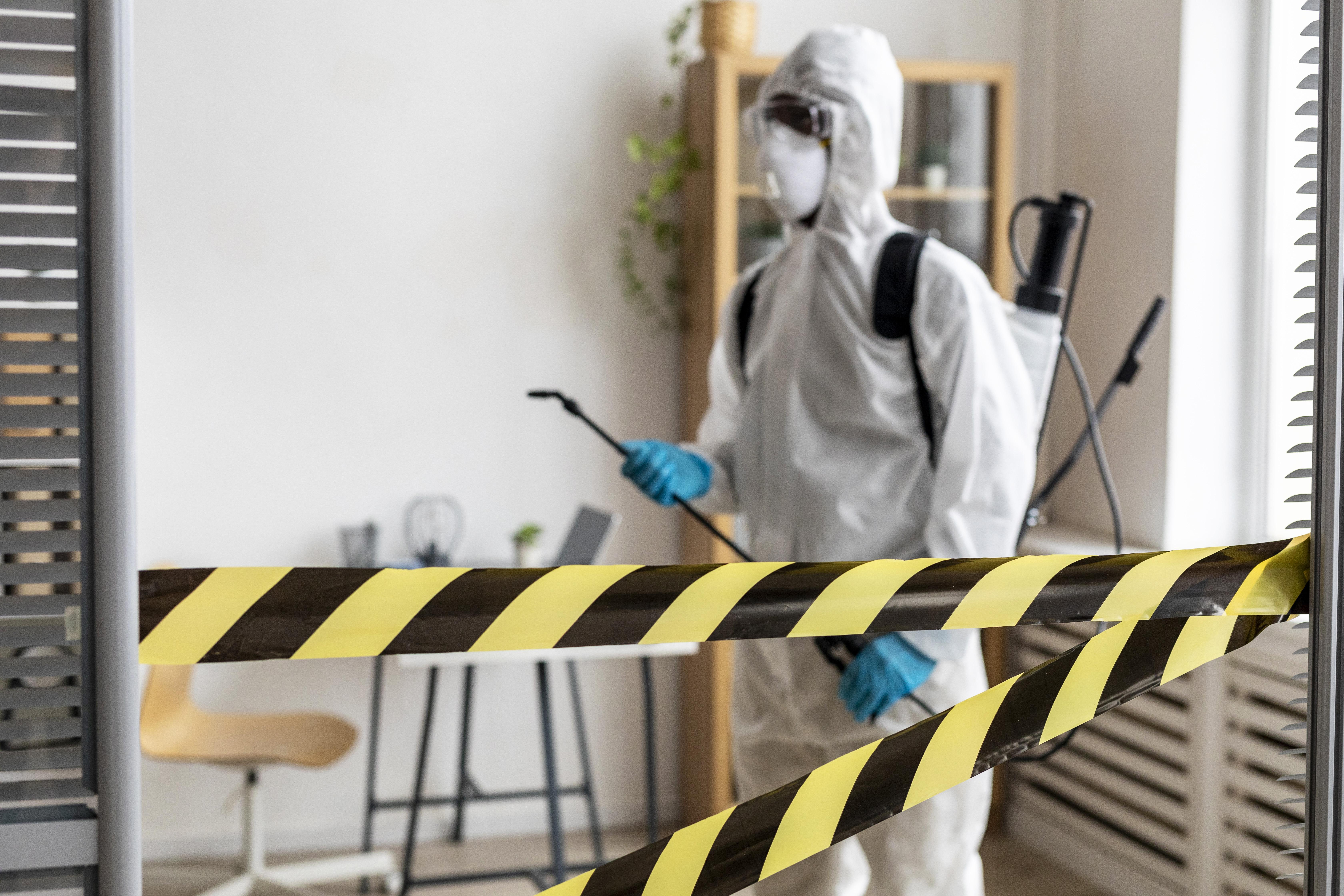 Service de désinfection - élimination des bactéries et virus